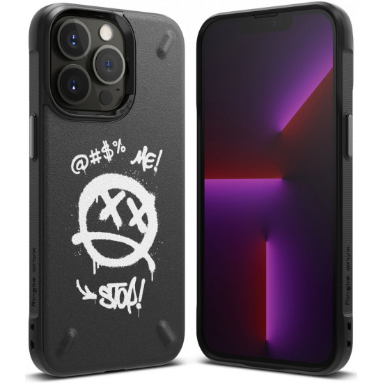 Ringke iPhone 13 Pro Onyx Durable TPU Case Θήκη Σιλικόνης - Design Graffiti - Black
