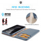 Dux Ducis iPhone 13 Pro Hivo Θήκη Πορτοφόλι Stand από Γνήσιο Δέρμα - Blue