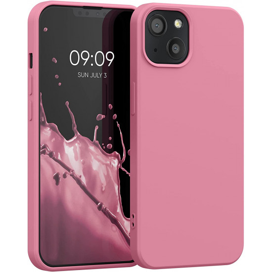 KW iPhone 13 Θήκη Σιλικόνης Rubberized TPU - Bubblegum Pink - 55948.212