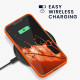 KW iPhone 13 Pro Θήκη Σιλικόνης TPU - Neon Orange - 55957.69