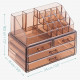 Navaris Make Up Storage Organizer Διοργανωτής Καλλυντικών - Brown - 54656.05