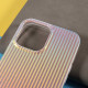Kingxbar iPhone 13 Pro Max Travel Series Σκληρή Θήκη με Πλαίσιο Σιλικόνης - Sunset - Multicolor