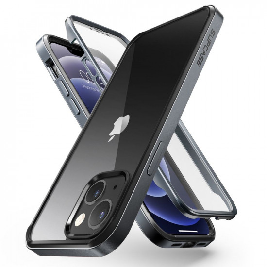 Supcase iPhone 13 UB Edge Pro Σκληρή Θήκη με Προστασία Οθόνης - Black
