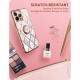 i-Blason iPhone 13 Pro Max IBLSN Cosmo Snap Σκληρή Θήκη με Δαχτυλίδι Συγκράτησης - Marble Pink