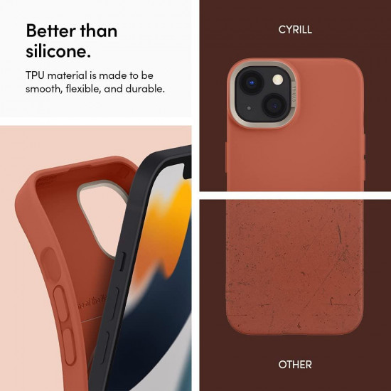 CYRILL iPhone 13 Color Brick Θήκη Σιλικόνης TPU - Chili