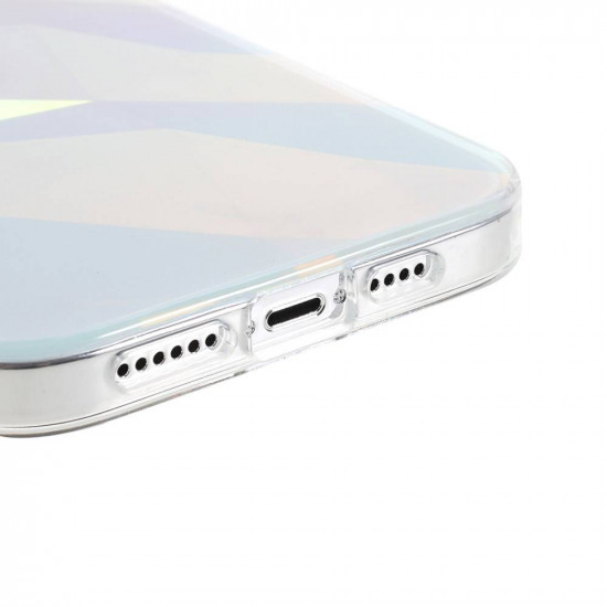 Kingxbar iPhone 13 Pro Streamer Series Σκληρή Θήκη με Πλαίσιο Σιλικόνης - Lattice Pattern - Multicolor