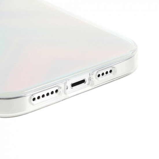Kingxbar iPhone 13 Pro Max Streamer Series Σκληρή Θήκη με Πλαίσιο Σιλικόνης - Triangle Pattern - Multicolor
