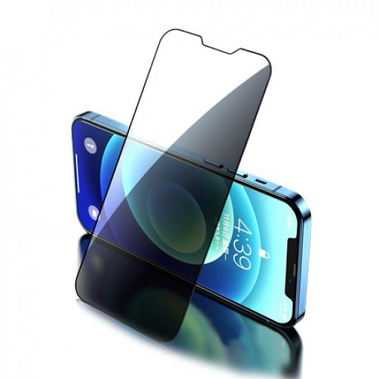 Joyroom iPhone 13 / iPhone 13 Pro Knight Series 2.5D Privacy TG 9H Full Screen Tempered Glass Αντιχαρακτικό Γυαλί Οθόνης - Black - JR-PF902