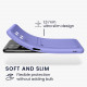 KW Samsung Galaxy A22 4G Θήκη Σιλικόνης TPU - Lavender - 56051.108