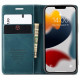 CaseMe iPhone 13 Pro Θήκη Βιβλίο Stand από Δερματίνη - Green