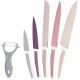 Navaris Σετ με 5 Τεμάχια μαχαιριών και 1 Αποφλοιωτή - Pink / Grey - 48366.06.01