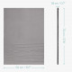 Navaris Πίνακας Ανακοινώσεων από Βελούδο - 70 x 50 cm - Grey - 52630.2.22