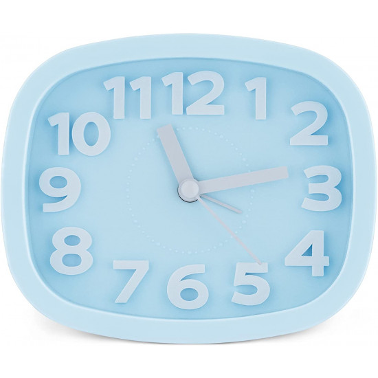 Navaris Παιδικό Αναλογικό Ρολόι και Ξυπνητήρι - Blue - 54911.23