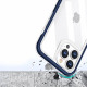 Erbord iPhone 13 Pro Hybrid Frame Σκληρή Θήκη - Navy Blue / Διάφανη