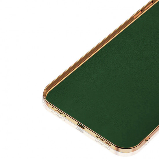 Erbord iPhone 13 Pro Electro Ring Θήκη Σιλικόνης με Δαχτυλίδι Συγκράτησης - Dark Green