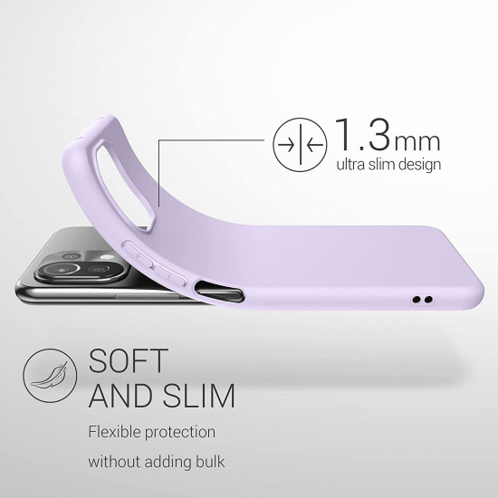 KW Xiaomi Mi 11 Lite / Mi 11 Lite 5G Θήκη Σιλικόνης TPU - Lavender - 54726.108