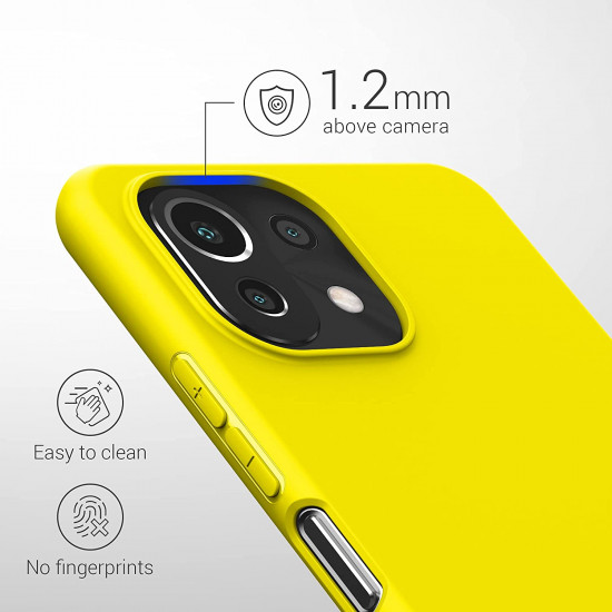 KW Xiaomi Mi 11 Lite / Mi 11 Lite 5G Θήκη Σιλικόνης TPU - Vibrant Yellow - 54726.165