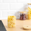 Navaris Glass Storage Jars Set Σετ 3 Γυάλινα Βάζα Αποθήκευσης - 1L - Διάφανα - 54600.02.03