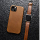 iCarer iPhone 13 Leather Oil Wax Θήκη από Γνήσιο Δέρμα με MagSafe - Brown