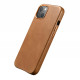 iCarer iPhone 13 Leather Oil Wax Θήκη από Γνήσιο Δέρμα με MagSafe - Brown