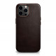 iCarer iPhone 13 Pro Leather Oil Wax Θήκη από Γνήσιο Δέρμα με MagSafe - Coffee