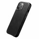 iCarer iPhone 13 Pro Max Leather Oil Wax Θήκη από Γνήσιο Δέρμα με MagSafe - Black