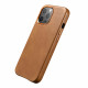 iCarer iPhone 13 Pro Max Leather Oil Wax Θήκη από Γνήσιο Δέρμα με MagSafe - Brown