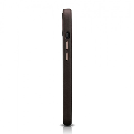 iCarer iPhone 13 Pro Max Leather Oil Wax Θήκη από Γνήσιο Δέρμα με MagSafe - Coffee