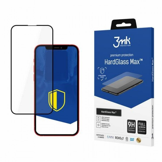 3MK iPhone 13 Pro Max HardGlass Max 0.30mm 9H Full Screen Αντιχαρακτικό Γυαλί Οθόνης - Black