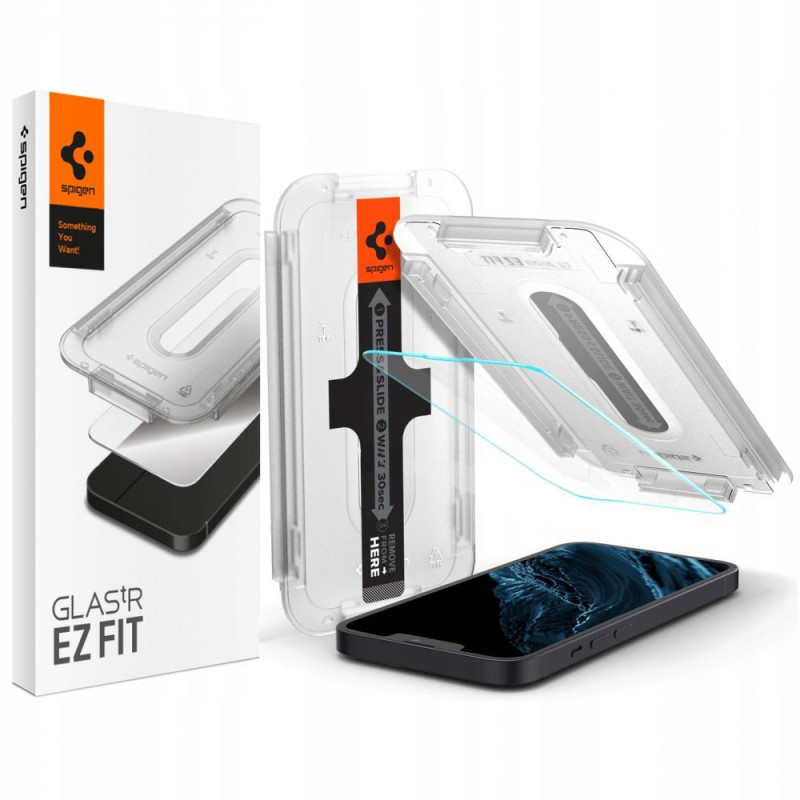 Spigen iPhone 13 / 13 Pro Glas.TR EZ Fit 0.2mm 2.5D 9H Tempered Glass Αντιχαρακτικό Γυαλί Οθόνης - Clear - AGL03724 Spigen iPhone 13 / 13 Pro Glas.TR EZ Fit 0.2mm 2.5D 9H Tempered Glass Αντιχαρακτικό Γυαλί Οθόνης - Clear - AGL03724