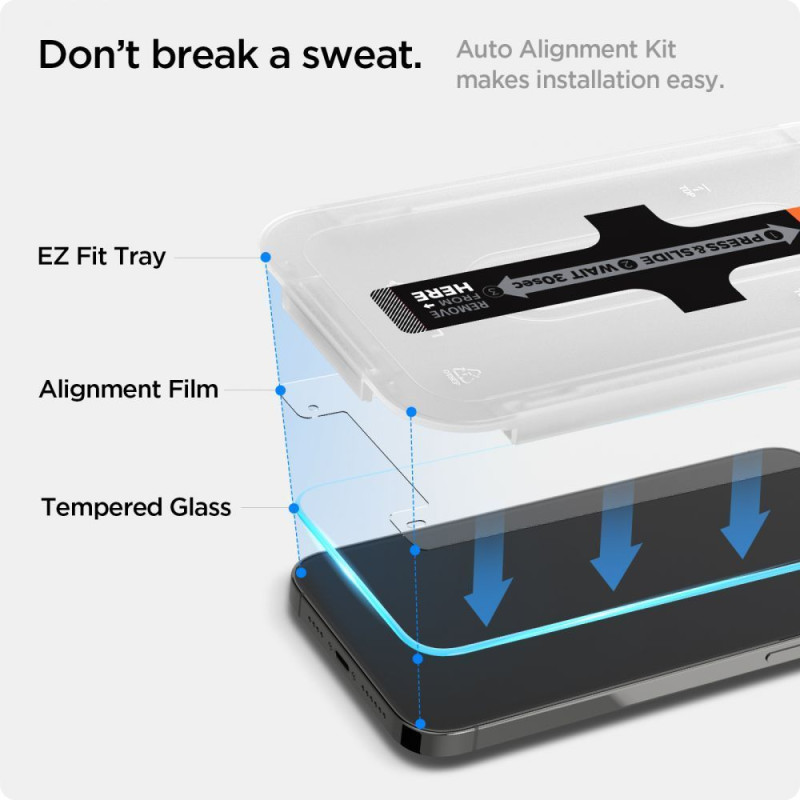 Spigen iPhone 13 / 13 Pro Glas.TR EZ Fit 0.2mm 2.5D 9H Tempered Glass Αντιχαρακτικό Γυαλί Οθόνης - Clear - AGL03724 Spigen iPhone 13 / 13 Pro Glas.TR EZ Fit 0.2mm 2.5D 9H Tempered Glass Αντιχαρακτικό Γυαλί Οθόνης - Clear - AGL03724
