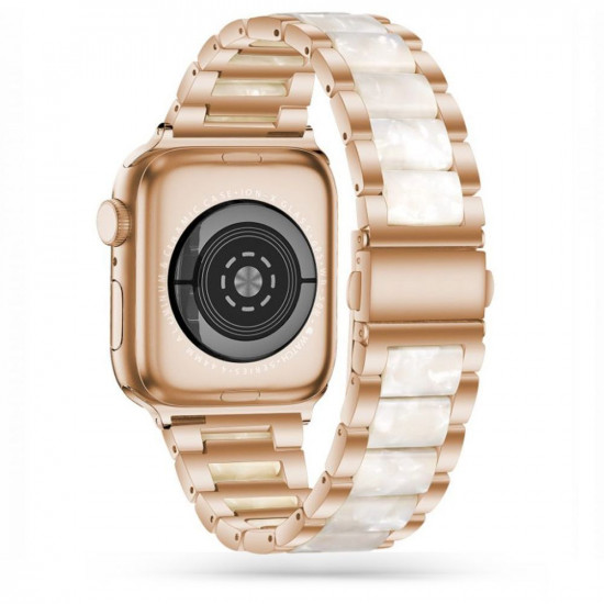 Tech-Protect Λουράκι Apple Watch 2 / 3 / 4 / 5 / 6 / 7 / 8 / 9 / SE - 38 / 40 / 41 mm Modern Μπρασελέ - Stone White