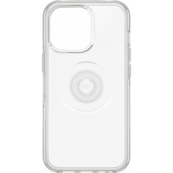 OtterBox iPhone 13 Pro Otter + Pop Symmetry Series Σκληρή Θήκη με Πλαίσιο Σιλικόνης και Ενσωματωμένο Pop Holder - Διάφανη
