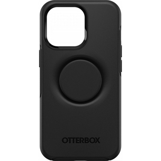 OtterBox iPhone 13 Pro Otter + Pop Symmetry Series Σκληρή Θήκη με Πλαίσιο Σιλικόνης και Ενσωματωμένο Pop Holder - Black