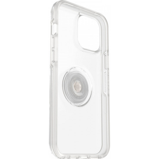 OtterBox iPhone 13 Pro Max Otter + Pop Symmetry Series Σκληρή Θήκη με Πλαίσιο Σιλικόνης και Ενσωματωμένο Pop Holder - Διάφανη