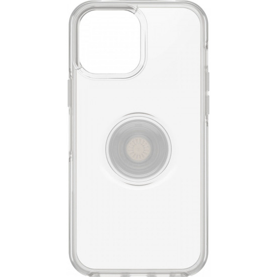 OtterBox iPhone 13 Pro Max Otter + Pop Symmetry Series Σκληρή Θήκη με Πλαίσιο Σιλικόνης και Ενσωματωμένο Pop Holder - Διάφανη