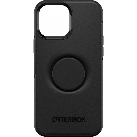 OtterBox iPhone 13 Pro Max Otter + Pop Symmetry Series Σκληρή Θήκη με Πλαίσιο Σιλικόνης και Ενσωματωμένο Pop Holder - Black