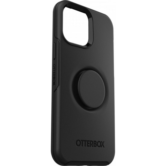 OtterBox iPhone 13 Pro Max Otter + Pop Symmetry Series Σκληρή Θήκη με Πλαίσιο Σιλικόνης και Ενσωματωμένο Pop Holder - Black