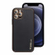 Forcell iPhone 13 Pro Max Θήκη από Οικολογικό Δέρμα - Black