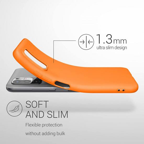 KW Xiaomi Redmi Note 10 5G Θήκη Σιλικόνης TPU - Cosmic Orange - 54947.150