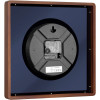 Navaris Analogue Wood Wall Clock Design Square - Ξύλινο Ρολόι Tοίχου - Dark Brown / Gold - 54471.18.21