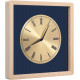 Navaris Analogue Wood Wall Clock Design Square - Ξύλινο Ρολόι Tοίχου - Light Brown / Gold - 54471.24.21