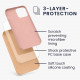 KW iPhone 12 Pro Max Θήκη Σιλικόνης Rubber TPU - Peach Nougat - 52644.194