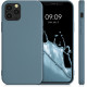 KW iPhone 12 / iPhone 12 Pro Θήκη Σιλικόνης Rubberized TPU - Stone Blue - 53844.206