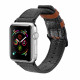 Dux Ducis Λουράκι Apple Watch 2 / 3 / 4 / 5 / 6 / 7 / 8 / 9 / SE - 38 / 40 / 41 mm Strap από Δερματίνη - Black