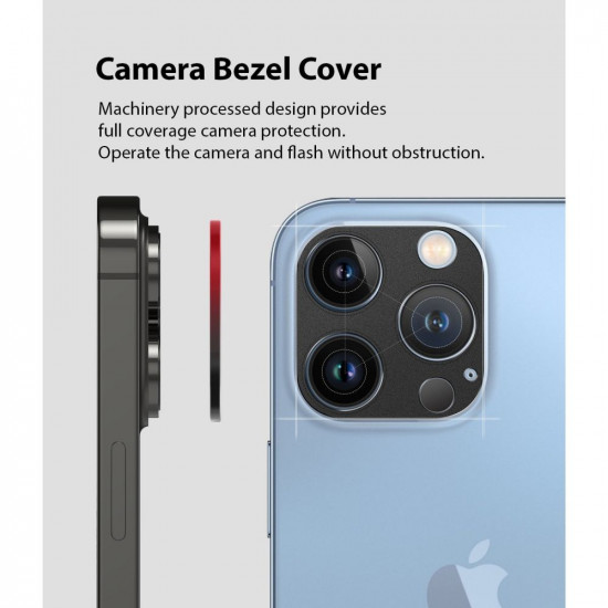 Ringke iPhone 13 Pro / iPhone 13 Pro Max Camera Styling Μεταλλικό Προστατευτικό για την Κάμερα - Black