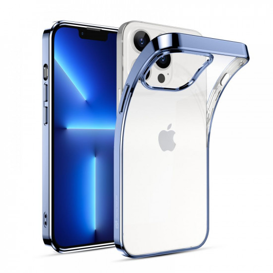 ESR iPhone 13 Pro Max Project Zero Λεπτή Θήκη Σιλικόνης - Midnight Blue / Διάφανη