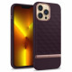 Caseology iPhone 13 Pro Parallax Θήκη Σιλικόνης με Σκληρό Πλαίσιο - Burgundy