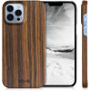 Kalibri iPhone 13 Pro Max Σκληρή Θήκη από Φυσικό Ξύλο - Brown - 56408.05