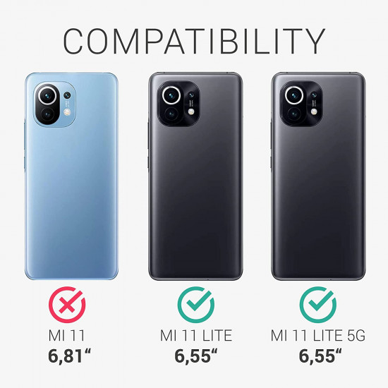 KW Xiaomi Mi 11 Lite / Mi 11 Lite 5G Θήκη Σιλικόνης Rubber TPU - Blueberry Blue - 54730.186